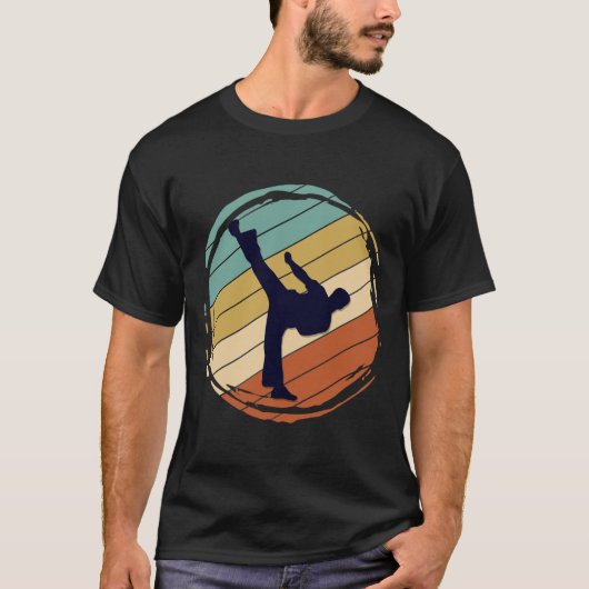 Retro Karate T-shirt (Voorkant)