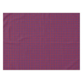 Retro karmozijnrood paars houndstooth geruit patro tafelkleed (Voorkant (Horizontaal))