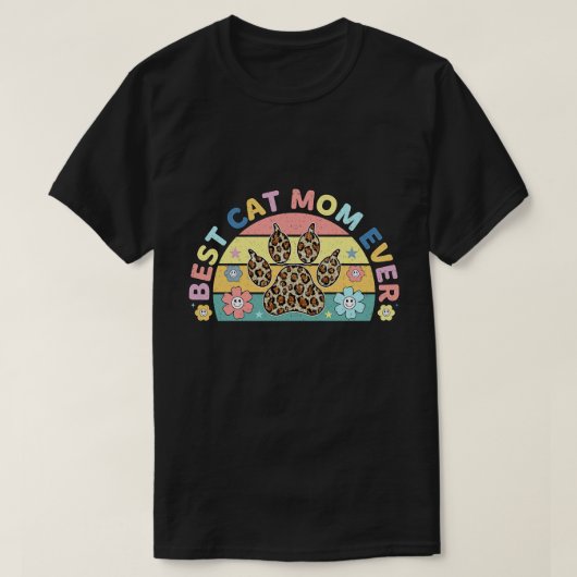 Retro kat 8 t-shirt (Design voorkant)