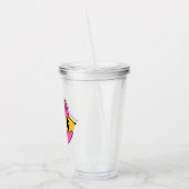 Retro Kat Acryl Drinkbeker (Links)