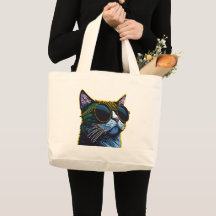 Retro Kat: Charme van Gele Bril