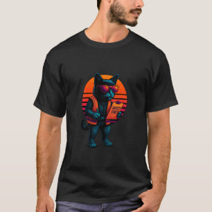 Retro Kat Deskundige Op Het Gebied Van Arbeidsomst T-shirt