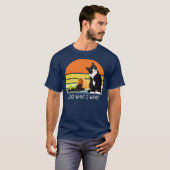 Retro kat- en plant-liefhebbers, idee i t-shirt (Voorkant volledig)