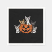 Retro kat Halloween jaren 90 spookseizoen  Servet (Voorkant)