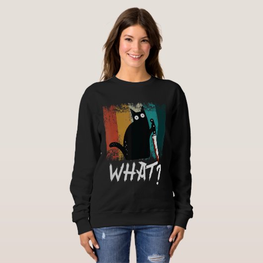 Retro kat Ik doe wat ik wil Ca wat kat Trui (Voorkant volledig)