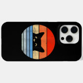 Retro kat, kat minnaar, kat eigenaar, Schattige ka Case-Mate iPhone Case (Achterkant (horizontaal))