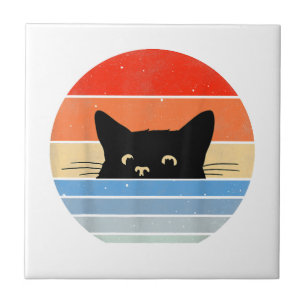 Retro kat, kattenliefhebber, katteneigenaar, Schat Tegeltje