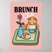 Retro Kat Keukenprint Poster (Voorkant)