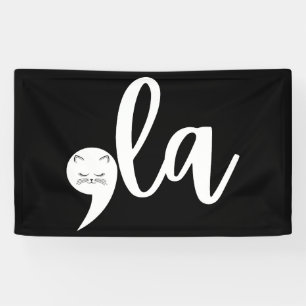 Retro Kat Komma La Kamala Harris 2024 Verkiezing  Spandoek