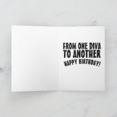 RETRO KAT MET EEN VRIENDINNEN KAART (Binnen)