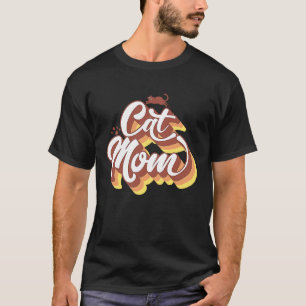 Retro Kat Moeder Beste Kat Moeder Ooit Moederdag K T-shirt