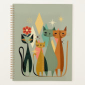 Retro Kat Planner, Midden-Eeuw Katten Planner (Voorkant)