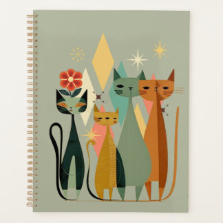 Retro Kat Planner, Midden-Eeuw Katten Planner