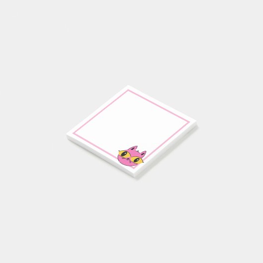 Retro Kat Post-it® Notes (Schuin)