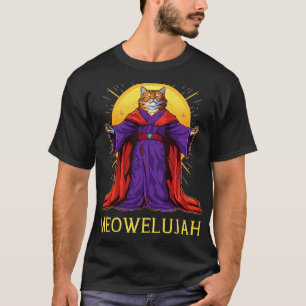 Retro Kat Pun Atheïst Mannen Vrouwen Kinder Graphi T-shirt