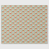 retro  kat purfect Valentijn Cadeaupapier (Vlak)