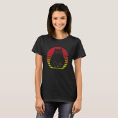 Retro kat silhouet t-shirt (Voorkant volledig)