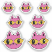 Retro Kat Sticker (Voorkant)