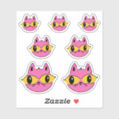 Retro Kat Sticker (Vel)