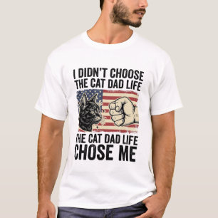 Retro Katte Papa Leven Patriottisch Vector T-shirt