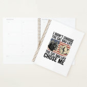 Retro Katte Papa Leven Patriottisch Vector T-shirt Planner (Display)