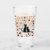 Retro Katten & Atomic Starburst Modern Mid Century Glas (Achterkant)