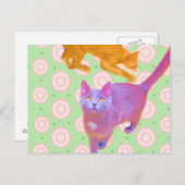 Retro-Katten kaart (Voorkant / Achterkant)