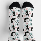 Retro Katten Pastel  Sokken (Top)
