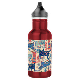 Retro Katten Waterfles