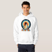 Retro Kattenontwerp met Feline Vibes Hoodie (Voorkant volledig)