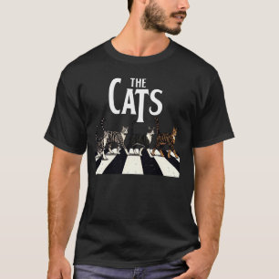 Retro Kattenoptocht voor Kattenliefhebbers en Pop T-shirt
