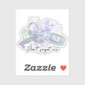 Retro Kawaii Nostalgia – Custom-Cut Vinyl Sticker (Vel)