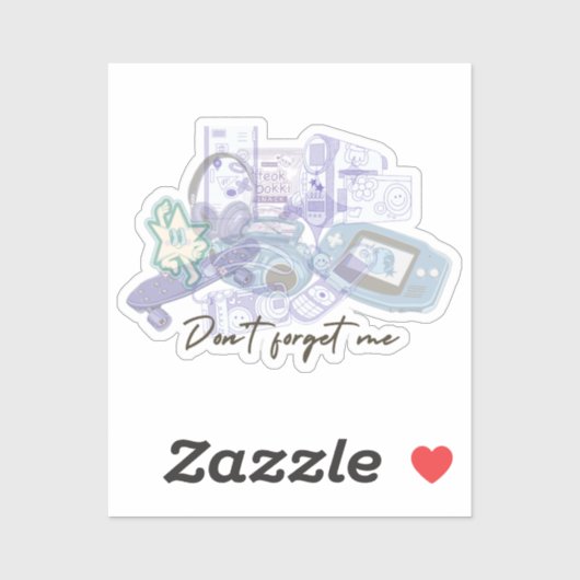 Retro Kawaii Nostalgia – Custom-Cut Vinyl Sticker (Vel)