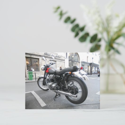 Retro Kawasaki W650 Briefkaart (Staand voorkant)