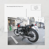 Retro Kawasaki W650 Briefkaart (Voorkant / Achterkant)