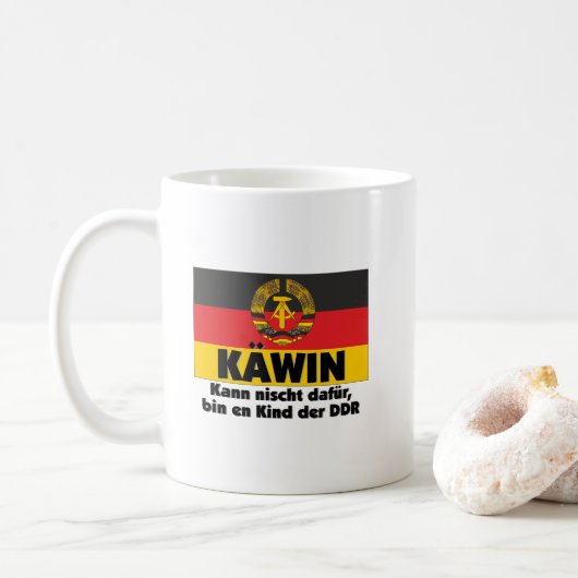 Retro Käwin Ich bin ein Kind der DDR Ostalgie Koffiemok (Met donut)