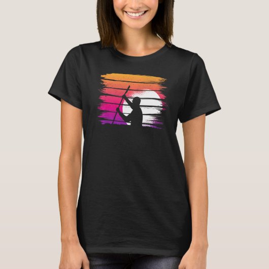 Retro Kayaking 1 T-shirt (Voorkant)