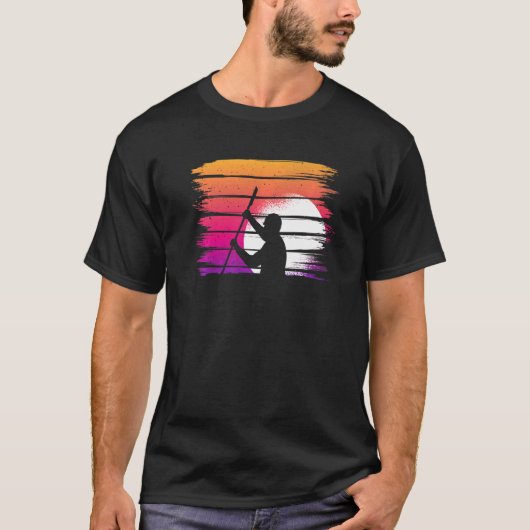 Retro Kayaking 1 T-shirt (Voorkant)