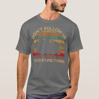 Retro kayaking canoe River die grappig G T-shirt