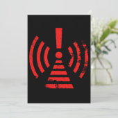 Retro Keep Back Energy Warning Symbol Aankondiging (Staand voorkant)