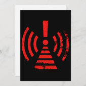 Retro Keep Back Energy Warning Symbol Aankondiging (Voorkant / Achterkant)