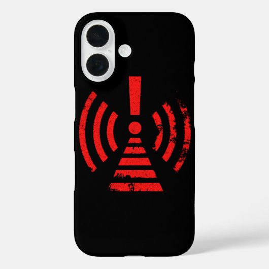 Retro Keep Back Energy Warning Symbol Case-Mate iPhone Case (Achterkant)