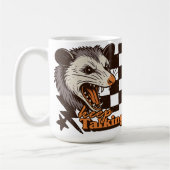Retro Keep Talking Feral Possum: Angry Wild Animal Koffiemok (Links)