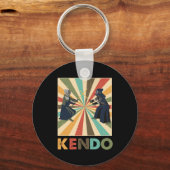Retro Kendo Fighters Samurai Bogu Shinai G Sleutelhanger (Voorkant)