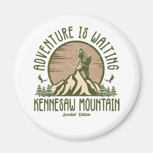 Retro Kennesaw Mountain Hike Magneet