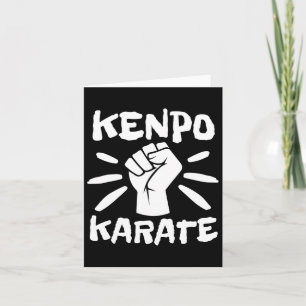 Retro Kenpo Karate Kempo Karate Martial Arts Kaart