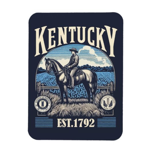 Retro Kentucky Magneet (Verticaal)