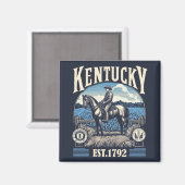 Retro Kentucky Magneet (Voorkant / Achterkant)