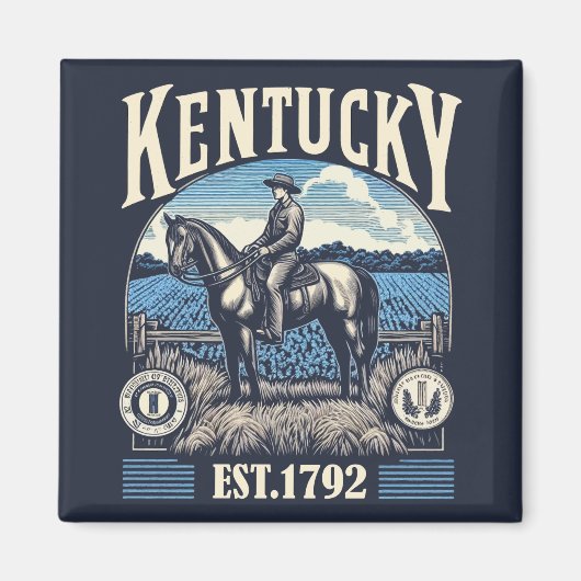Retro Kentucky Magneet (Voorkant)