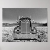 Retro Kenworth Frontal (geef #1 uit) Poster (Voorkant)